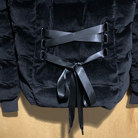 KILLSTAR Lisa Luna Velvet Winter Coat Jacket Corset Back - Picture 15 of 16